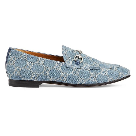 Gucci Princetown GG Monogram Limited Edition Denim Loafers Light Blue - Picture 2 of 12